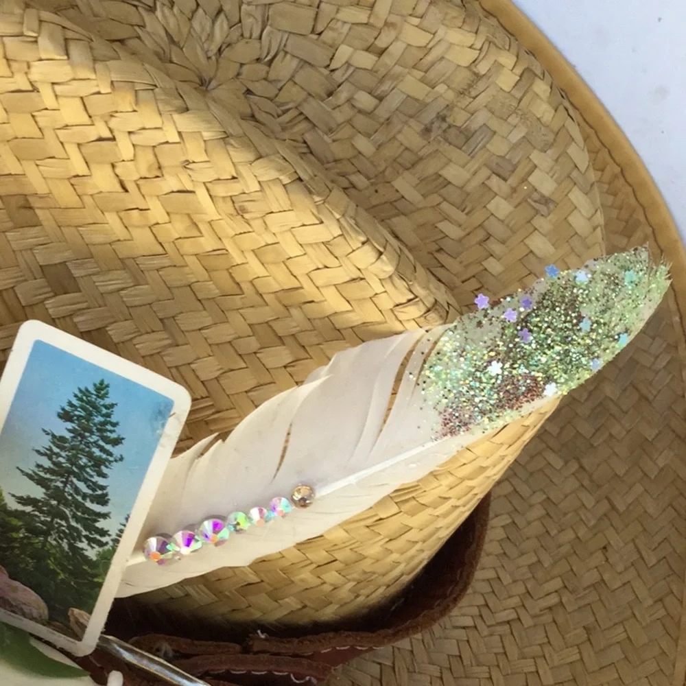 OOAK artisan western hat band cowgirl festival rodeo Coachella boho chic market - Picture 3 of 12